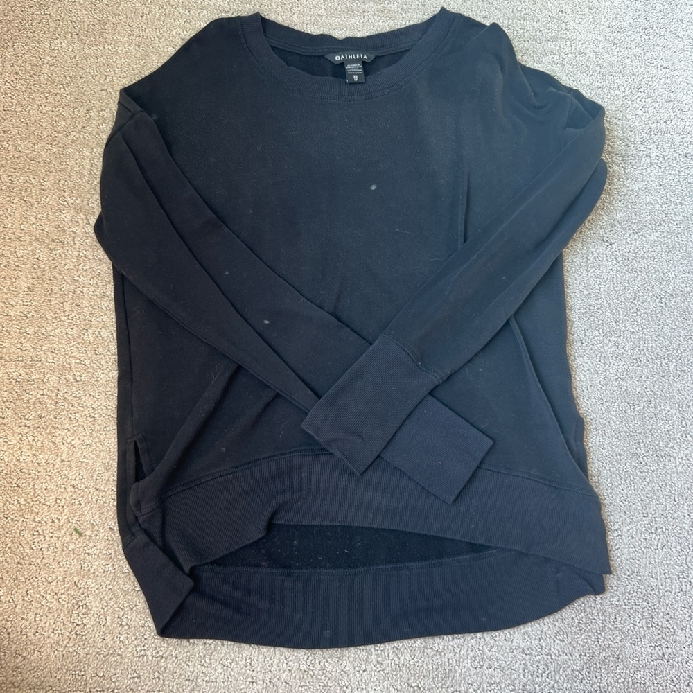 Athleta Black Crewneck